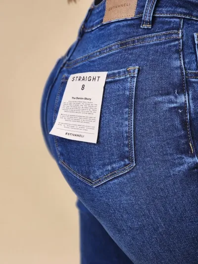 Jeans Estivaneli para dama MZFW-43505 COLOR AZUL