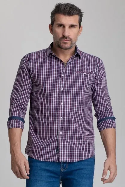 Camisa Hummer para caballero diseño de cuadros