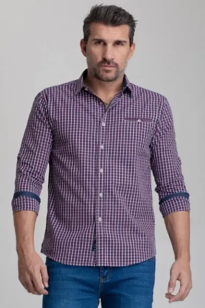 Camisa Hummer para caballero diseño de cuadros