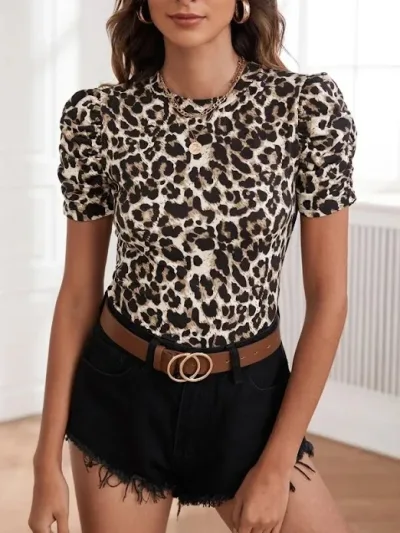 Blusa para dama diseño animal print