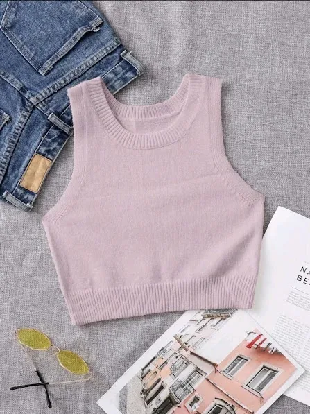 Crop top para dama color rosa