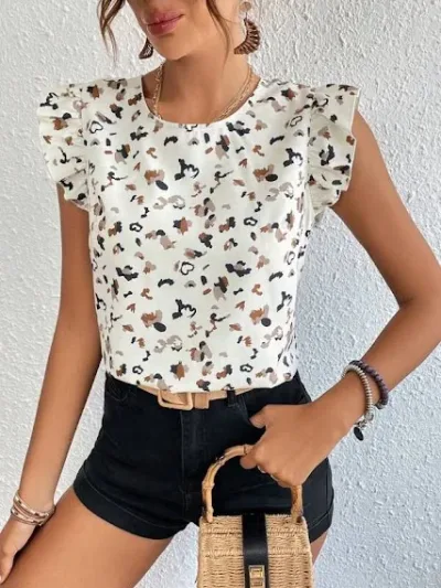 Blusa estampado de Leopardo para Dama.