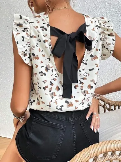 Blusa estampado de Leopardo para Dama.