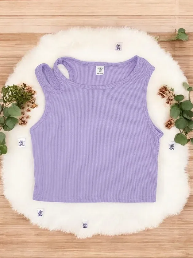 Blusa para niña color lila