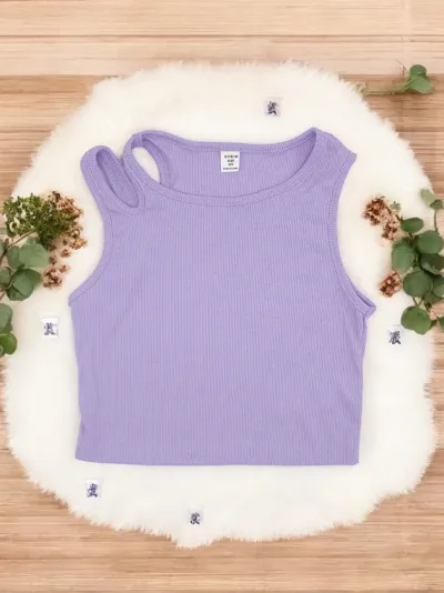 Blusa para niña color lila