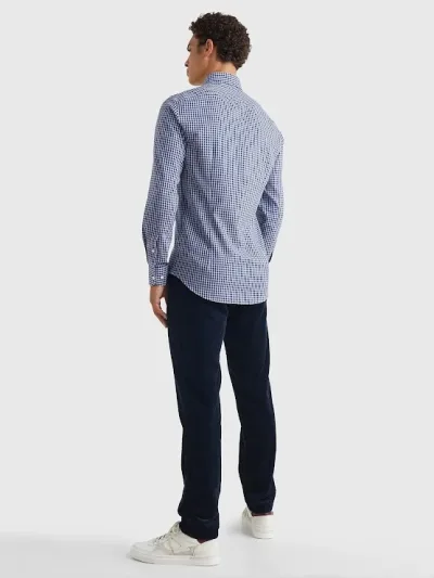 Camisa Tommy Hilfiger para caballero color negro con blanco