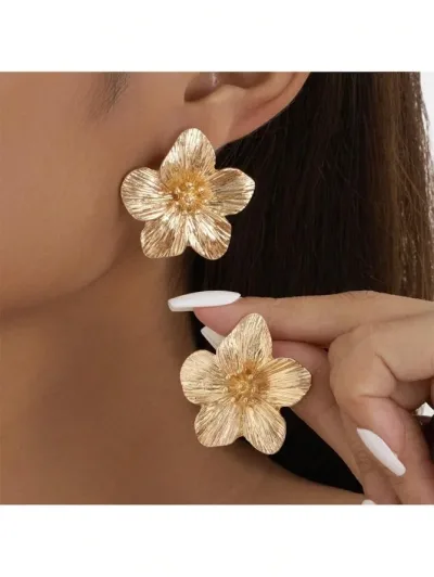 Aretes dama -Flor