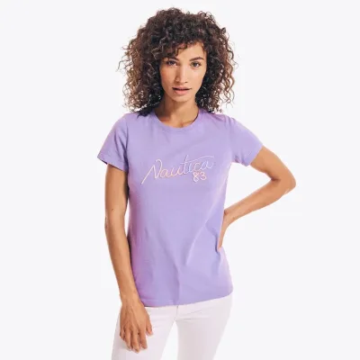 Camiseta NAUTICA color lila para dama