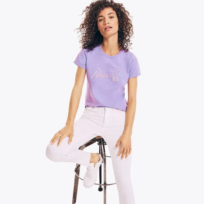 Camiseta NAUTICA color lila para dama