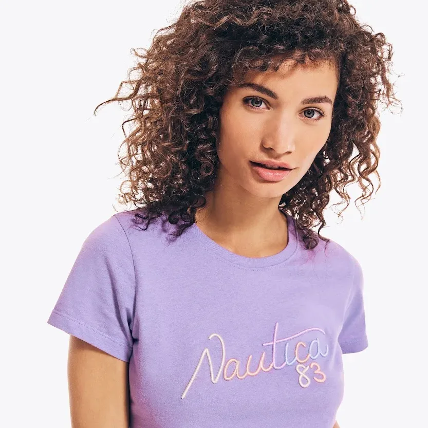 Camiseta NAUTICA color lila para dama
