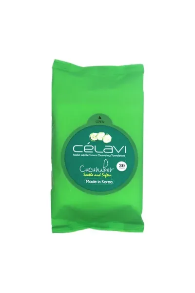 Toallitas desmaquillantes  verde  célavi