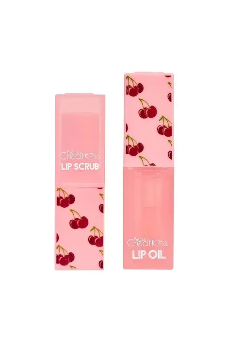 Set de gloss y exfoliante Beauty Creations para dama aroma cereza LOSET-3