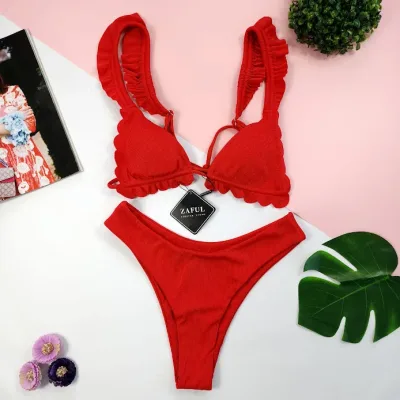 Vestido de baño para dama color rojo