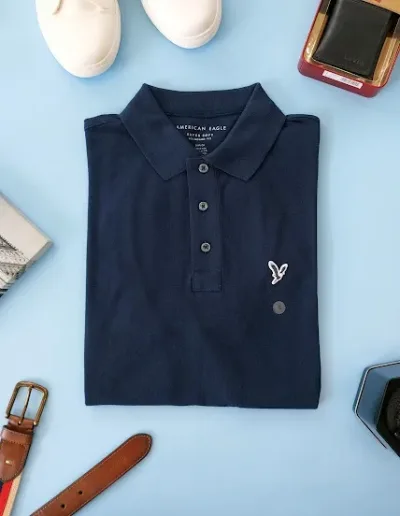 Camiseta American Eagle para caballero color azul