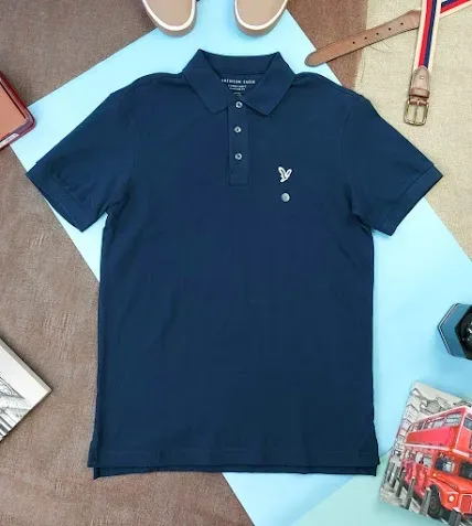 Camiseta American Eagle para caballero color azul
