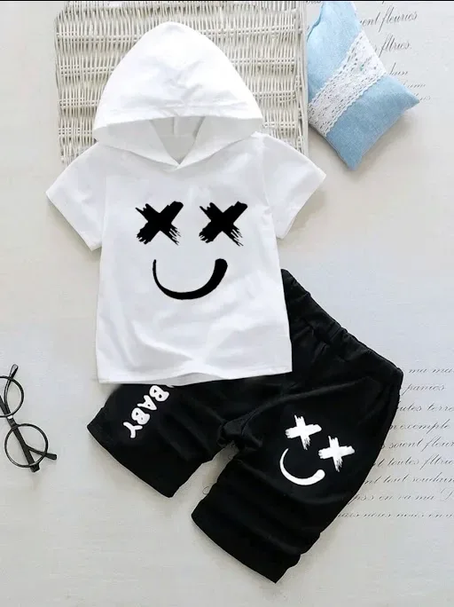 Conjunto para niño color negro y blanco