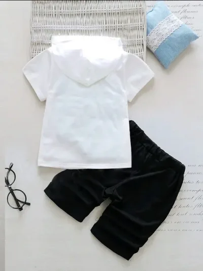 Conjunto para niño color negro y blanco