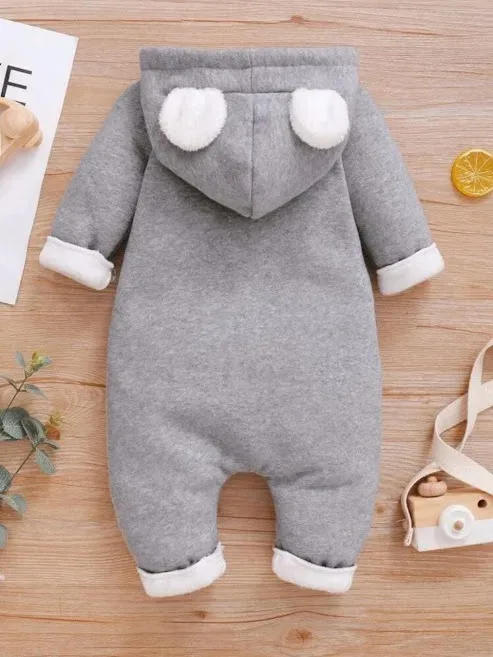 Pijama entera para niño color gris