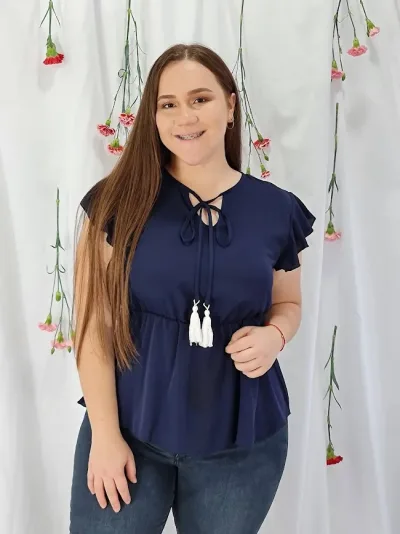 Blusa para dama color azul