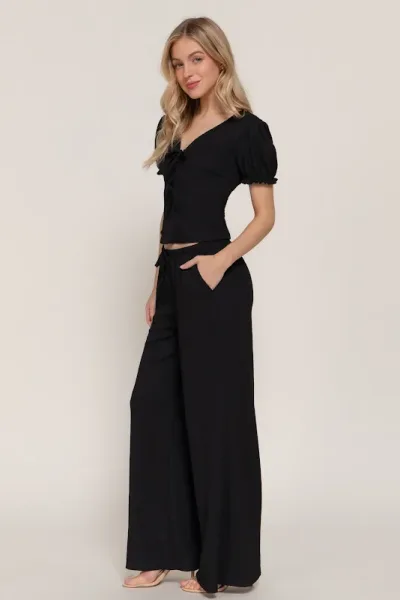 Conjunto Active Usa para dama SET14855 COLOR NEGRO