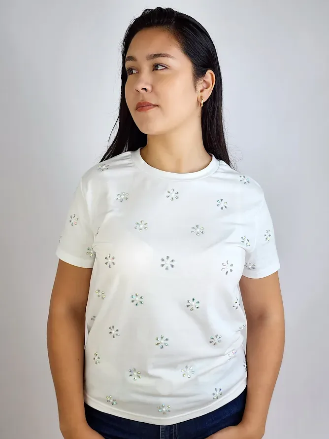 Blusa color blanco para Dama