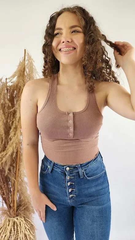 Blusa para dama color café