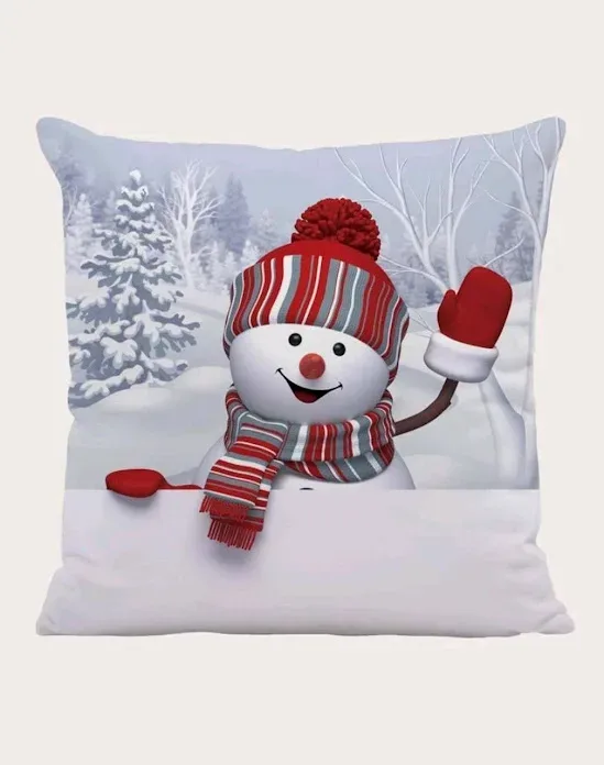 Funda para cojin sin relleno diseño navideño
