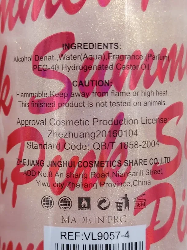 Splash para Dama Pink Summer aroma frutal