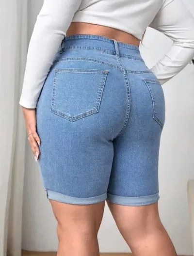 Short para dama color azul