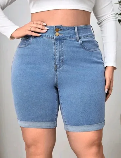 Short para dama color azul