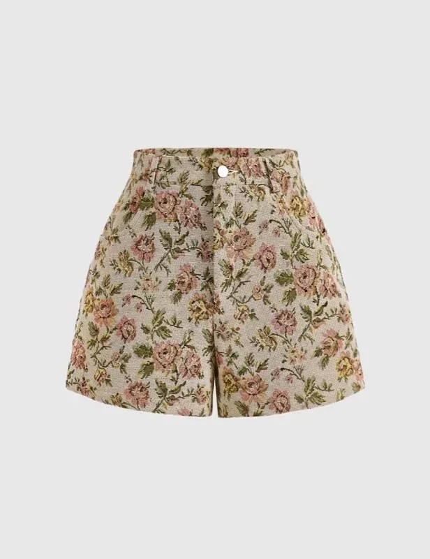 Short para dama estampado floral