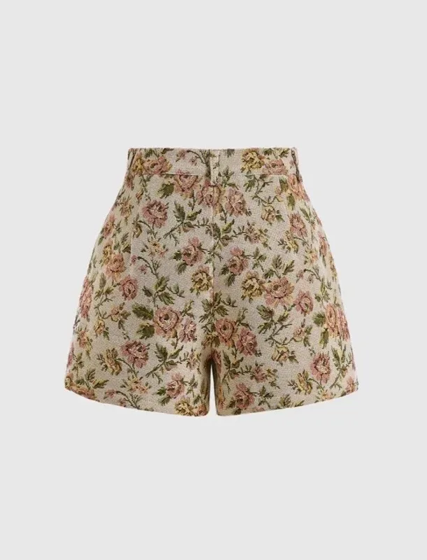 Short para dama estampado floral