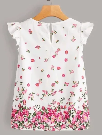 Blusa para niña estampado floral