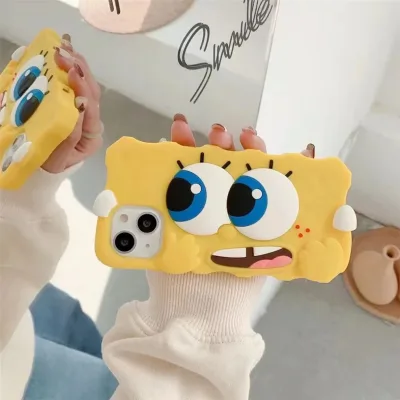Funda para celular con diseño de Bob Esponja
