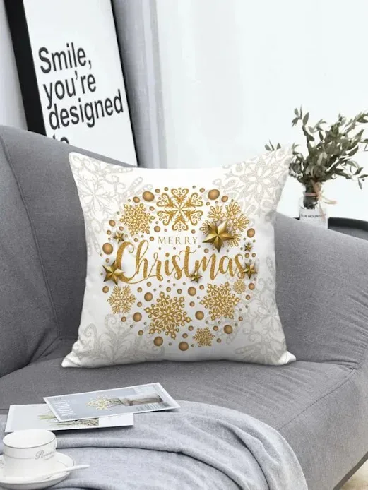 Funda para almohada navideña