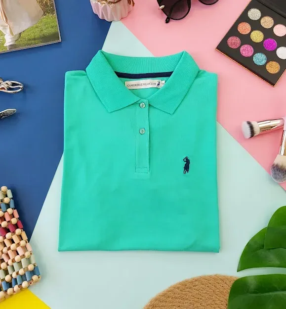 Camiseta Polo Cambrige Club para dama color verde agua