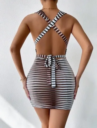 Vestido para dama estampado abstracto