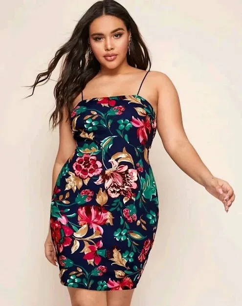 Vestido para dama con estampado floral