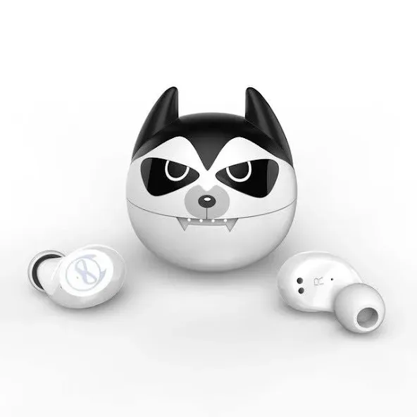 Audífonos inalámbricos diseño de perro multicolor