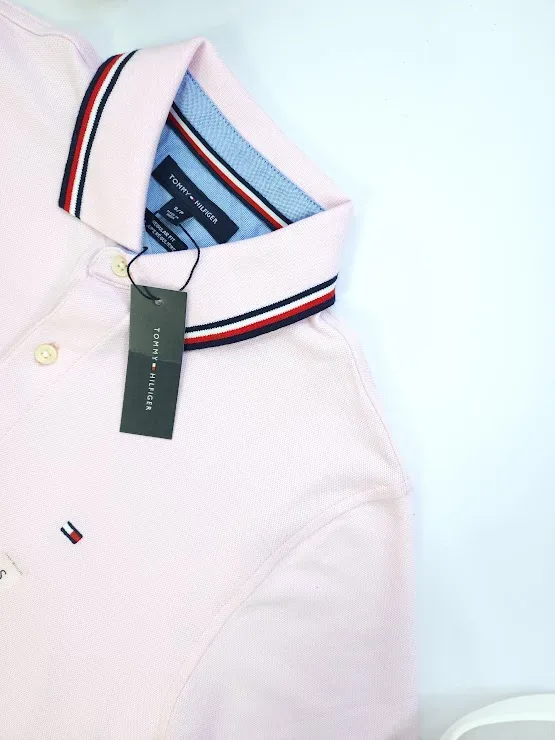 Camiseta Tommy Hilfiger para caballero color rosa