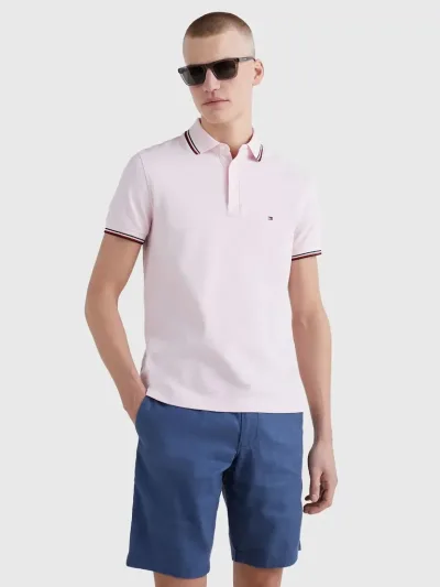 Camiseta Tommy Hilfiger para caballero color rosa
