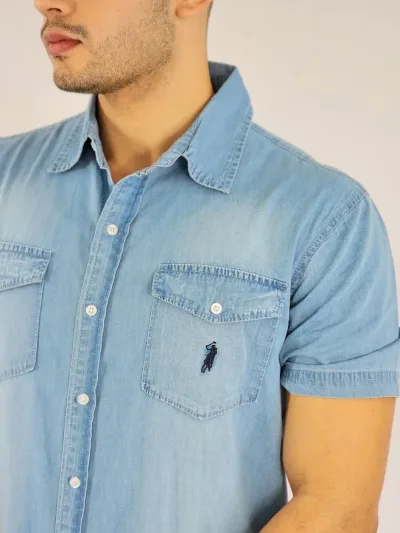 Camisa Cambridge Polo Club para caballero claro