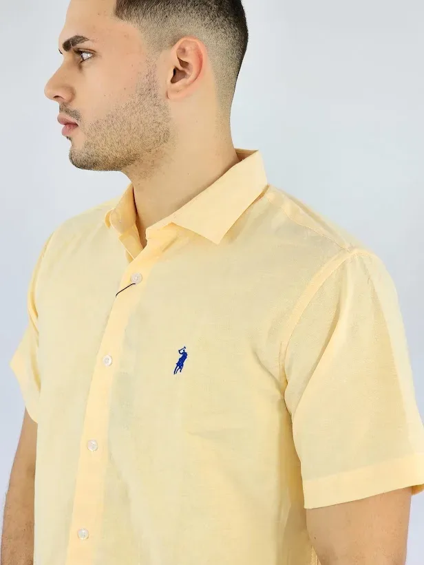 Camisa Cambridge Polo Club para caballero claro