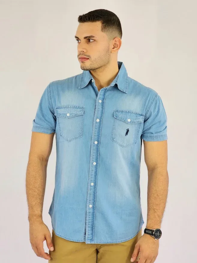 Camisa Cambridge Polo Club para caballero claro