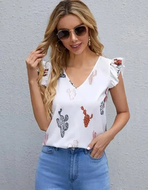 Blusa para dama color blanco