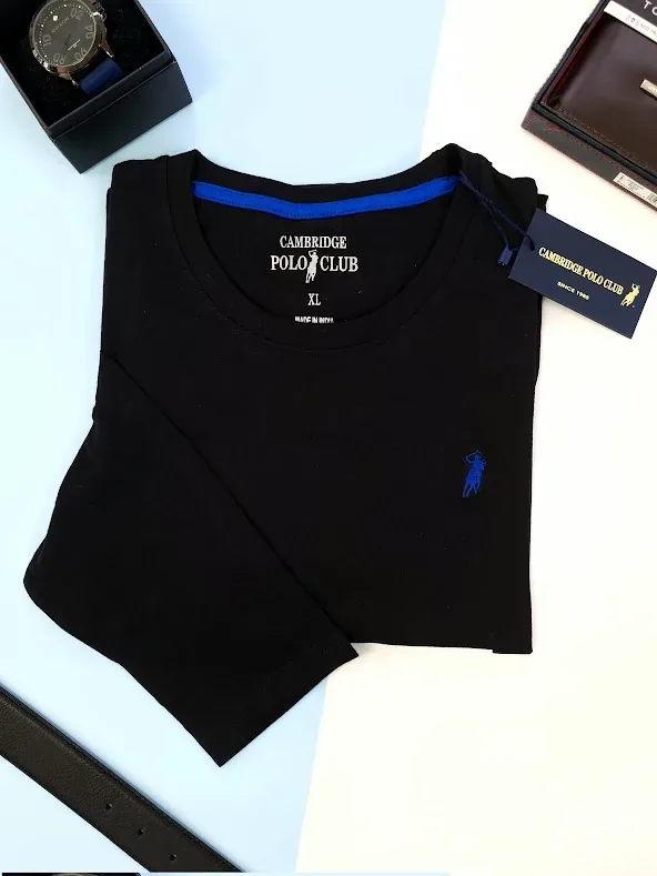 Camiseta Cambrige Polo para caballero color negro