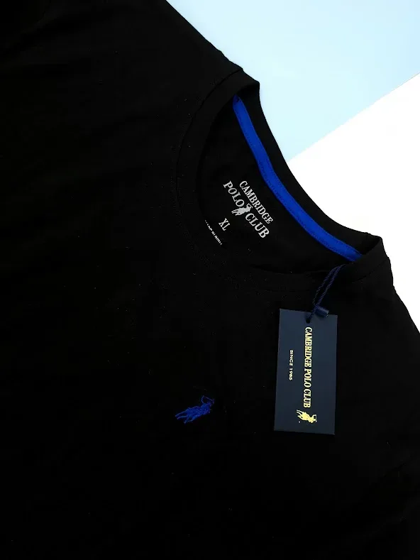 Camiseta Cambrige Polo para caballero color negro