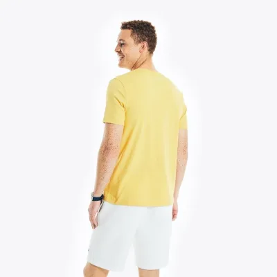 Camiseta Nautica para caballero color mostaza