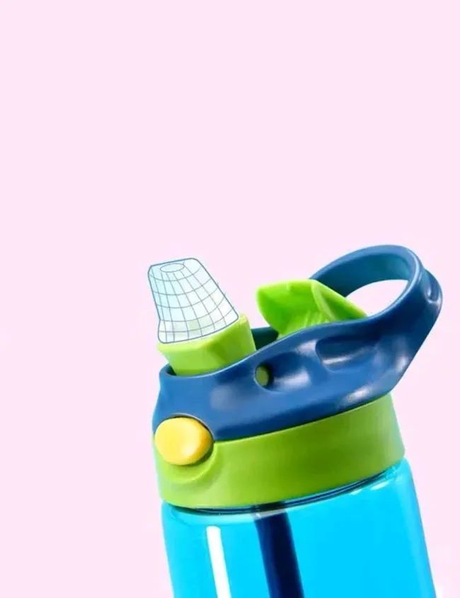 Botella de plástico color combinado