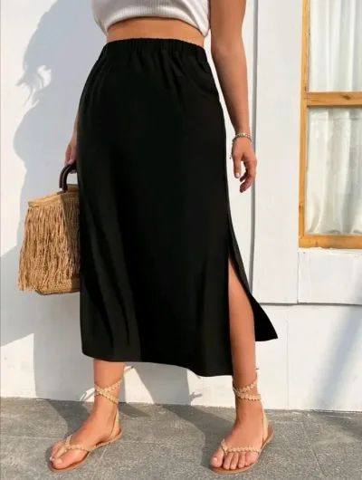 Falda Color Negro